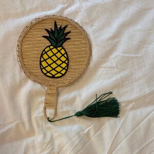 Woven Fan with Pineapple Design